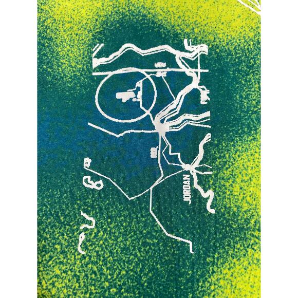 Jumpman Jordan Graphic Tee Size Large Green/Yellow Tie-Dye Short Sleeve - Picture 8 of 11